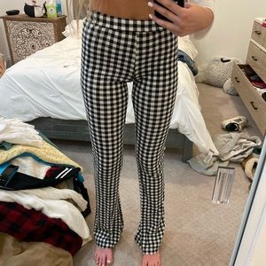 ASOS Gingham Flare Pants